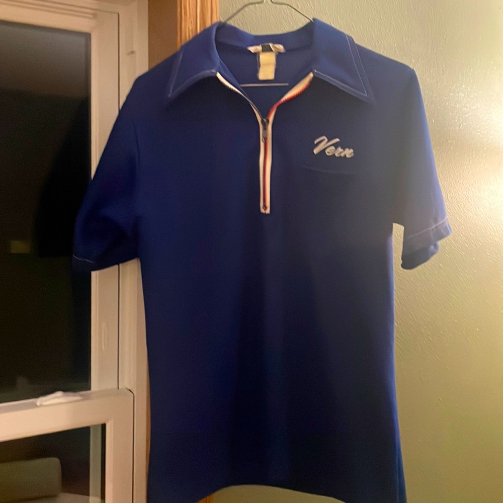 VTG Bowling zip up shirt, Size Small, hung in grandpa closet for years